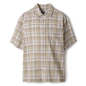 [시리즈] Japanese Fabric 날염 체크 반팔 셔츠 SASFM25601BEX SASFM25601