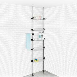 욕조선반 H-기둥식욕실선반 400 수납장 수납 화장실 5단/스텐