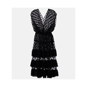 드리스반노튼 폴카 도트 코튼 블렌드 티어드 미디 드레스 P01151266