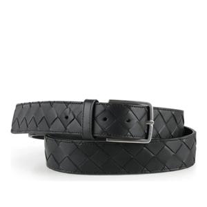 보테가베네타 인트레치아토 실버 레더 벨트 609182VCPQ3 8803 B