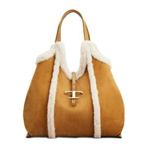 토즈 시어링 트림 스웨이드 쇼퍼백 XBWTSBA03M0UTA 4L56