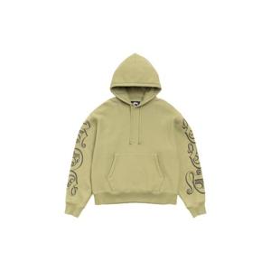 스투시 모티프 프린트 후드 모스 118605