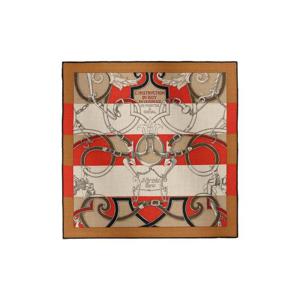 에르메스 린스트럭션 두 로이 비야데 스카프 45 나뛰렐 루즈 누와젯 H743685S04