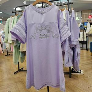 컬리수 HC33 샤틴매쉬배색리본원피스 C252OP201P