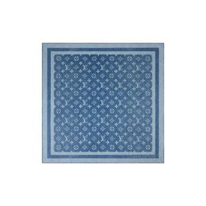 루이비통 모노그램 실루엣 데님 스퀘어 55 데님 블루 M97869