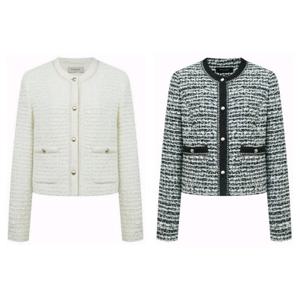 [케네스레이디] (E537) 라운드넥 트위드자켓 (EMWJKQA010) EMWJKQA010