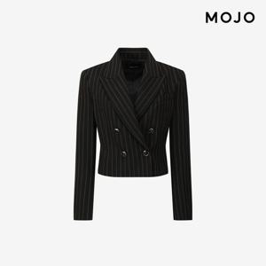 [모조에스핀] 스트라이프 크롭 더블 자켓 J254XSF106 J254XSF106
