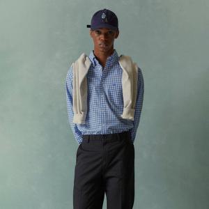 [브룩스브라더스] 프라이데이 포플린 패턴 체크 셔츠 (블루) (BBTHMMG106) BBTHMM7588MGS