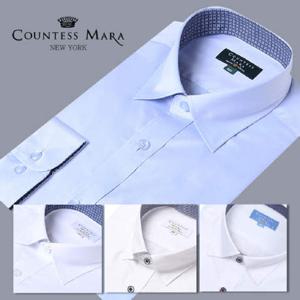 [카운테스마라 와이셔츠] CDHT3B1160B0 착용감이 편하고 구김없는 솔리드 슬림핏셔츠 CDHT3B1160