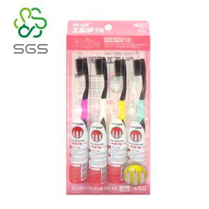 SGS 플러스153 잇몸케어 미세모칫솔 4개입(치간칫솔포함 여성용)