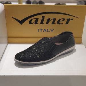 [바이네르] 바이네르 여성 컴포트 슬립온 383B 흑색 3CM C383B