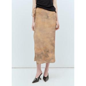 26 SS 티맥스 여성 실크 랩 미디 스커트  spx0255013bei