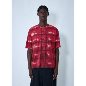 26 SS Moncler x asap ROCKY 남성 로고 모티프 대비를 이루는 프린트 티셔츠 map0162009col