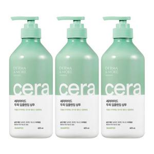 [애경]더마앤모어 세라마이드 샴푸 600mlX3개