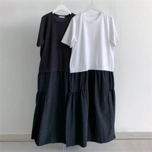 빅사이즈사랑해요 P160L304 솔리드와이드원피스 BE