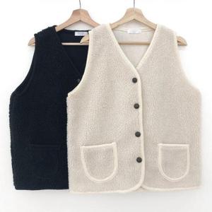 빅사이즈사랑해요 B230L310 어도러블덤블양털조끼 ZY