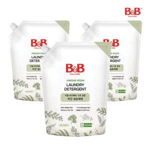 비앤비 비건인증 아기 세탁세제 1500ml 리필 x 3개
