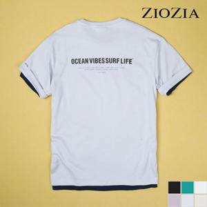 [지오지아] 코튼 SURF 오버핏 반팔티셔츠 C (AEC2TR3181_C)