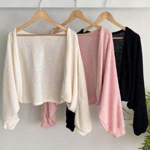 빅사이즈사랑해요 Q718L403 모노소프트오픈볼레로 RD