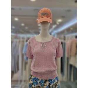 부루앤쥬디 세이브존03 부루앤쥬디 슈가 리본 스퀘어 니트 SAVBBKBQGPO004A