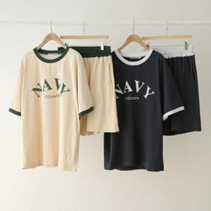 빅사이즈사랑해요 S186L406 캐주얼이지반바지투피스 WB