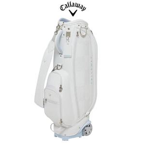 (한국캘러웨이골프) ROSEVILLE 로즈빌 바퀴 휠 캐디백 화이트