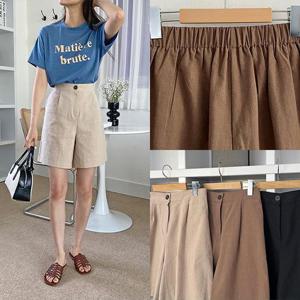 위쉬몰 LT 세이린넨밴딩4부반바지(P615H407) 빅사이즈