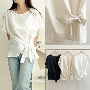 위쉬몰 SM 그램랩리본블라우스(S377H407) 빅사이즈