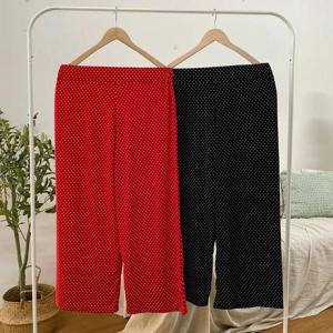 빅사이즈홈웨어 S476L407 새롬쿨땡땡이와이드팬츠 RA