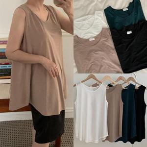 위쉬몰 MO 실키쿨감스판무지나시(S497H408) 빅사이즈