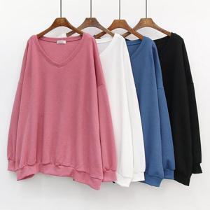 빅사이즈루즈핏티 E893L408 가오리히트기모맨투맨 IL