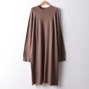 아이우먼 소프트반목니트원피스 APF677M410 빅사이즈