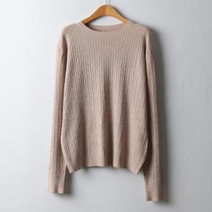 아이우먼 꽈배기니트긴팔티셔츠 APJ320M410 빅사이즈