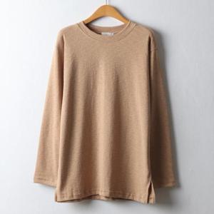 아이우먼 스판옆트임긴팔티셔츠 KDJ443M411 빅사이즈