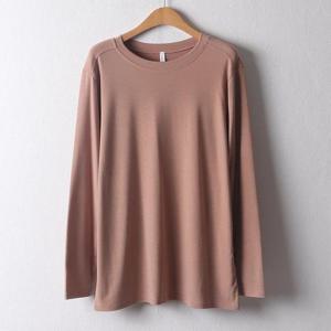 아이우먼 무지라운드넥긴팔티 MND097M411 빅사이즈