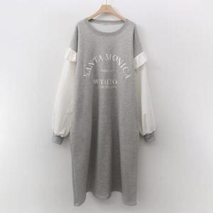 아이우먼 프릴소매기모롱원피스 POK641M411 빅사이즈