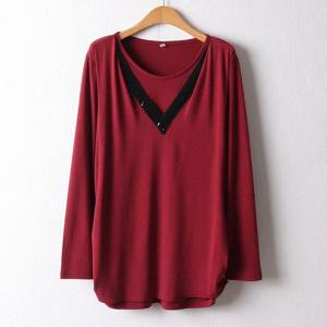 아이우먼 페미닌스팽글스판티 MNF495M411 빅사이즈