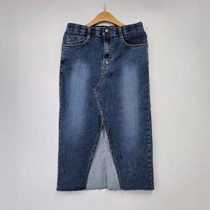 아이우먼 랜드청데님트임스커트 LOT197M411 빅사이즈