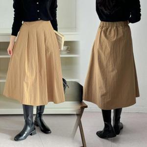 위쉬몰 RD 나일플리주름롱스커트(T256H411) 빅사이즈