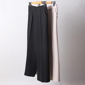 빅사이즈정장바지 F971L412 치즈기모밴딩롱슬랙스 LT