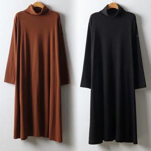 위쉬몰 RA 기모핸드폴라롱원피스(J570H412) 빅사이즈