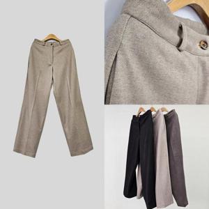 위쉬몰 LO 레리원버튼와이드슬랙스(T479H412) 빅사이즈