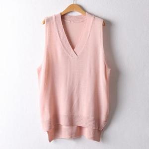 아이우먼 데일리브이넥언발조끼 EBI396M501 빅사이즈