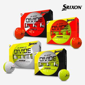 [던롭코리아정품] 스릭슨 Z-STAR9 제트스타 디바이드 3피스 반반 골프공