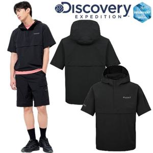 [디스커버리] 2025S S 여름 남여공용 DXTR7E053BKS 프레시벤트 폴튼 트레이닝 반팔 아노락 DXTR7E053