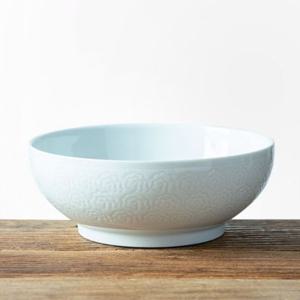 이천도자기 조각목단 냉면기 대 21.5cm 그릇 식기 도기면기 세라믹면기 국물요리 덮밥그릇 국수그릇 원형볼