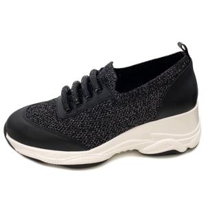 [에스콰이아]여성 니트 키높이 스니커즈 EQESHZ753BK