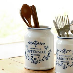 마메종 블루로즈 수저통 L 1p