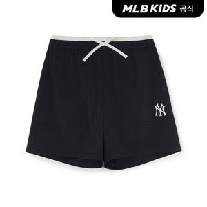 [MLB키즈 공식] 25FW 걸즈 레이어드 우븐 반바지 NY (Black) 7FSMB0154-50BKS
