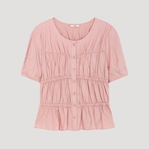 [리스트]코튼 셔링 라운드넥 블라우스 (TWWBLP62140)